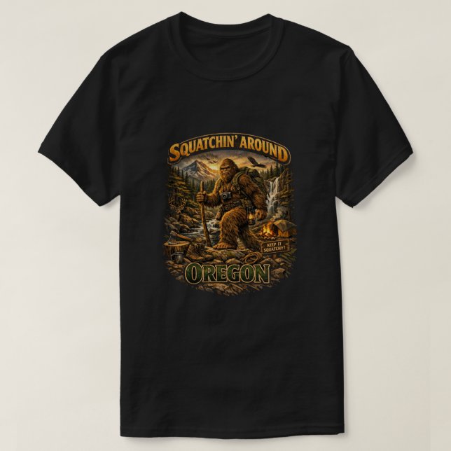 T-shirt Sasquatch Bigfoot (Design devant)