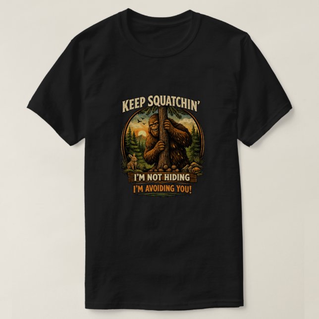 T-shirt Sasquatch Bigfoot (Design devant)