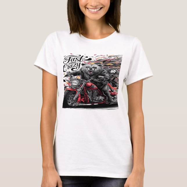 T-shirt Sasquatch Bigfoot Joyride Motorcycle Adventure (Devant)