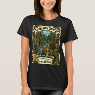T-shirt Sasquatch bigfoot pays de plein air camping pacifi