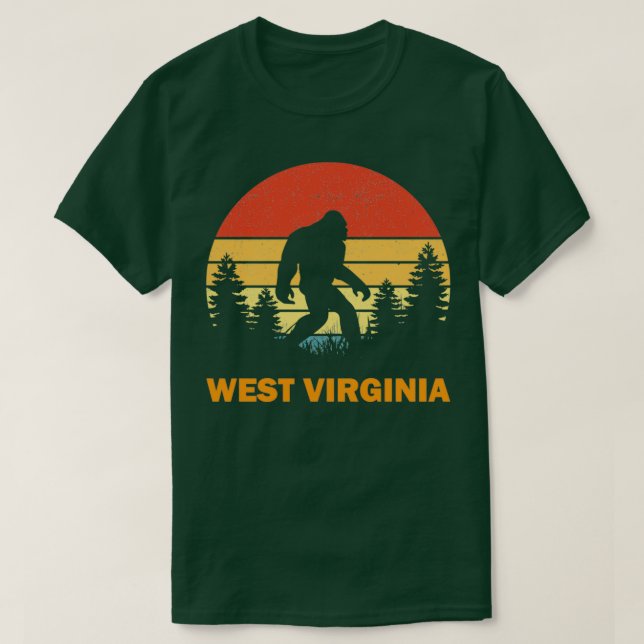 T-shirt Sasquatch Bigfoot West Virginie (Design devant)