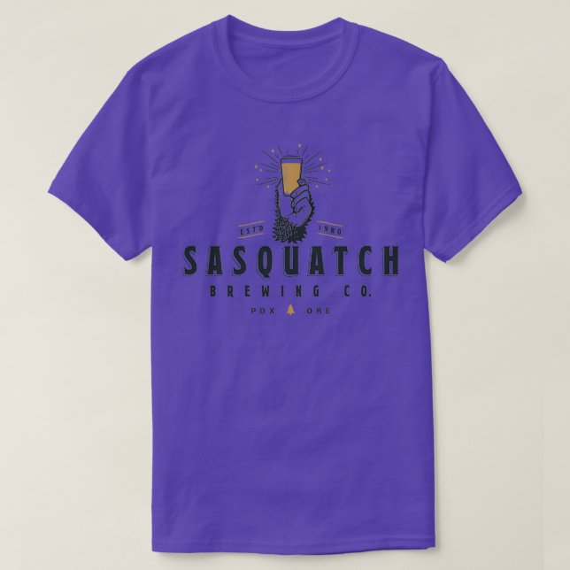 T-shirt Sasquatch Brasserie Entreprise Craft Logo de bière (Design devant)