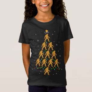 T-Shirt Sasquatch de Noël de Bigfoot Père Noël Noël