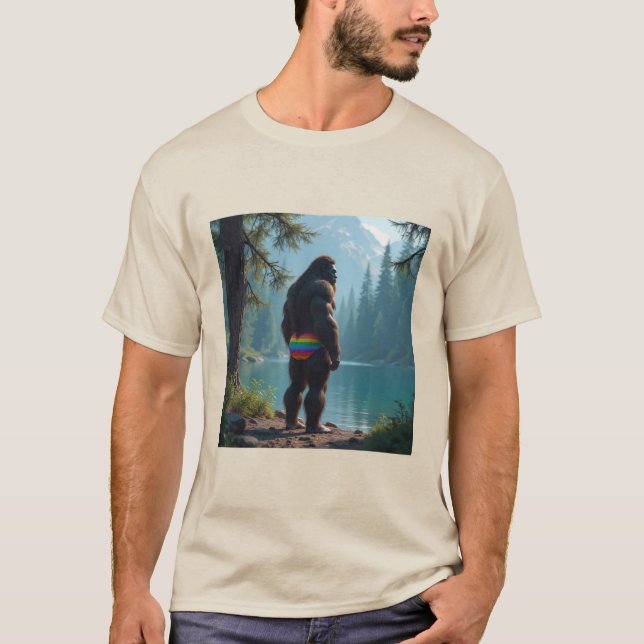 T-shirt Sasquatch en fleurs (Devant)