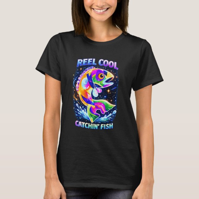 T-shirt Sasquatch et pêche extraterrestre (Devant)