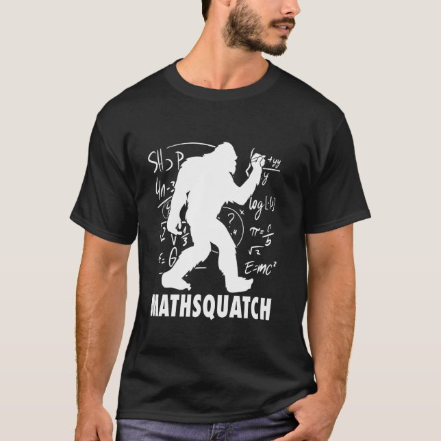 T-shirt Sasquatch Mathsquatch Funny Pun Pour Enseignant Ma (Devant)
