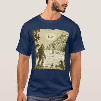 T-shirt Sasquatch Monstre du Loch Ness Bruh fille famille