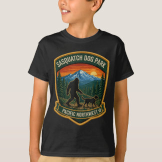 T-shirt Sasquatch Parc pour chiens Pacifique Nord-Ouest Bi