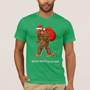 T-shirt Sasquatch Père Noël Bigfoot Yeti cadeau de Noël