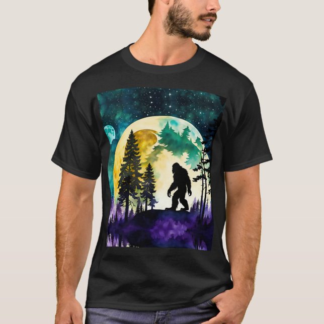 T-shirt Sasquatch pleine lune (Devant)