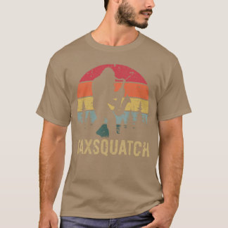 T-shirt SaSquatch Rétro Coucher de soleil Yéti Saophone Mu