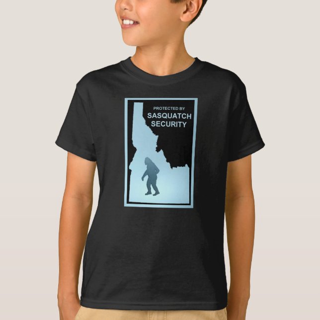 T-shirt Sasquatch Security - Idaho (Devant)