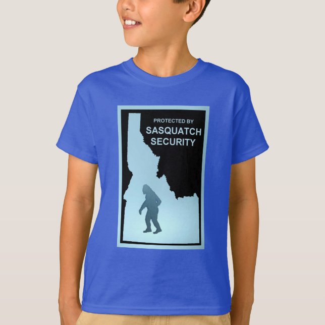 T-shirt Sasquatch Security - Idaho (Devant)