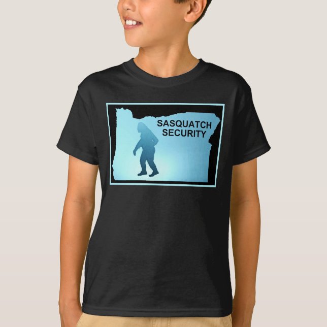 T-shirt Sasquatch Security - Oregon (Devant)
