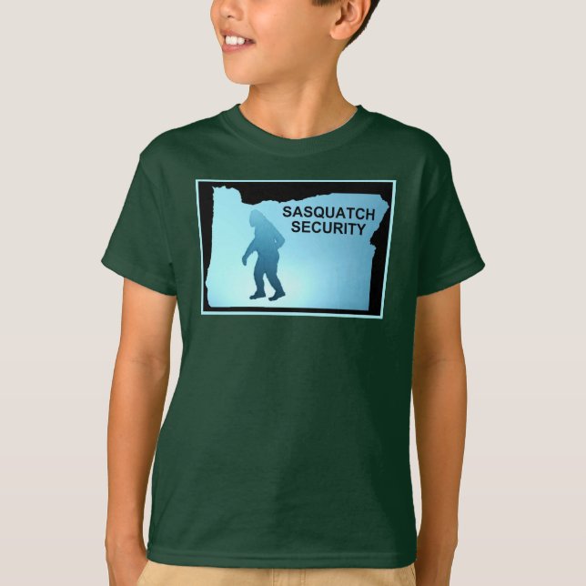 T-shirt Sasquatch Security - Oregon (Devant)