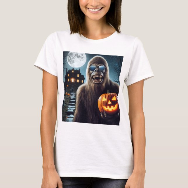 T-shirt Sasquatch sur Halloween (Devant)