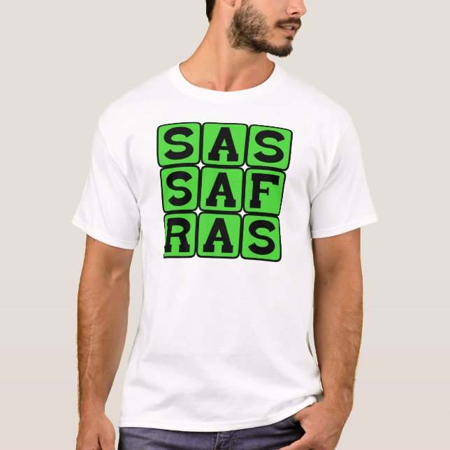 T-shirt Sassafras, arbre à feuilles caduques (Devant)