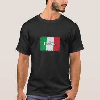 T-shirt Sassari - Italie - Ville Drapeau Italien
