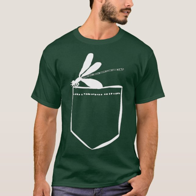 T-shirt Sassenach Pocket Dragonflies Insectes Bugs (Devant)