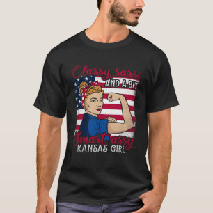 T-shirt Sassi Classique Et Un Peu Intelligente Assi Kansas