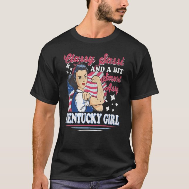 T-shirt Sassi Élégante Et Un Peu Smart Assi Fille Du Kentu (Devant)
