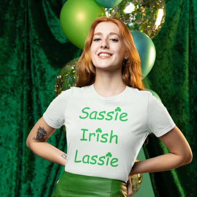T-shirt Sassie Irish Lassie (Créateur téléchargé)