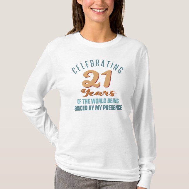T-shirt Sassy 21e Anniversaire (Devant)