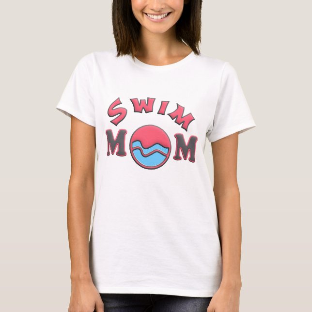 T-shirt Sassy à la mode nage Maman (Devant)