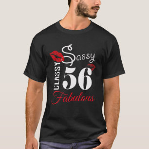 T-shirt Sassy Classy 56 Fabulous Red