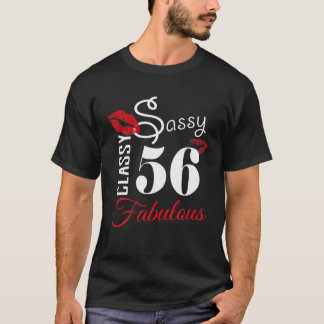 T-shirt Sassy Classy 56 Fabulous Red