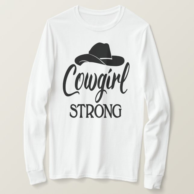 T-shirt Sassy Cowgirl Strong Cowboy Casquette Line Dancing (Design devant)