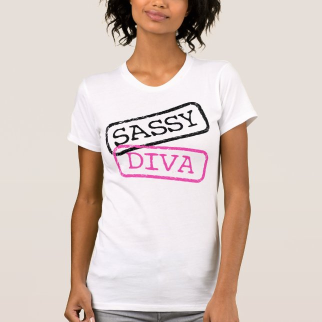 T-shirt "Sassy+Diva" (Devant)