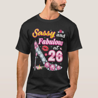 T-shirt Sassy Et Fabuleux À 26 26E Anniversaire Diamond Sh