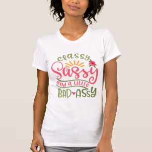 T-shirt Sassy Et Une Petite Fille Sassy Sassy