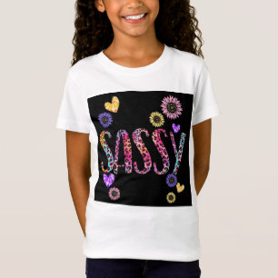 T-Shirt Sassy Fun Colorful Girls Thème