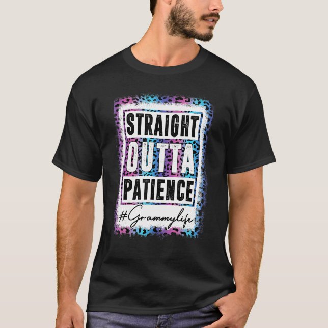 T-shirt Sassy Grammy Tee Droit Devant Patience Leopard G (Devant)