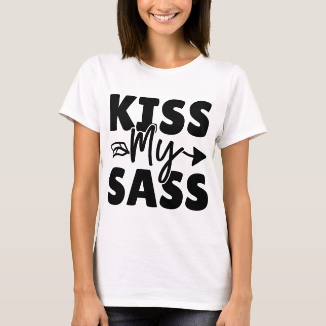 T-shirt Sassy Graphic Tee avec attitude (Devant)