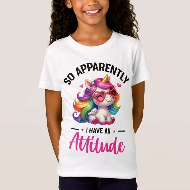 T-Shirt Sassy, j'ai une attitude (Devant)