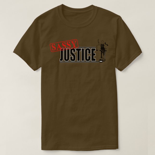 T-shirt Sassy Justice HD Graphic (Design devant)