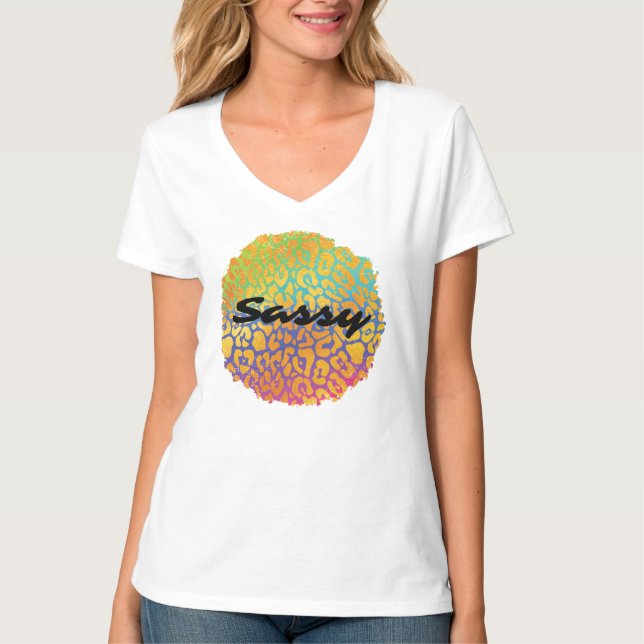 T-shirt Sassy Leopard (Devant)