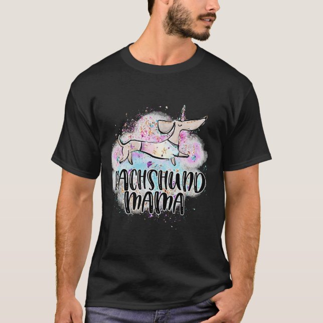 T-shirt Sassy Unicorn Dachshund Unicorn Lover Sauser Chien (Devant)