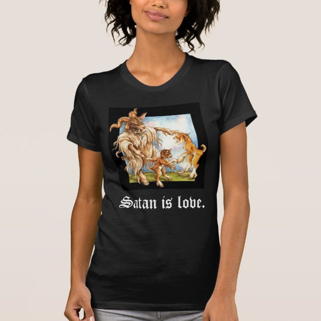 T-shirt Satan est amour (Devant)
