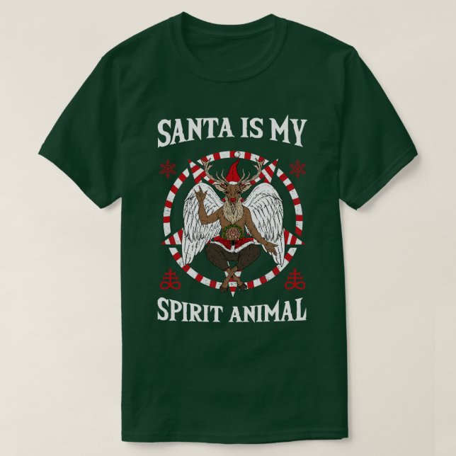 T-shirt Satan Est Mon Esprit Animal 6 (Design devant)