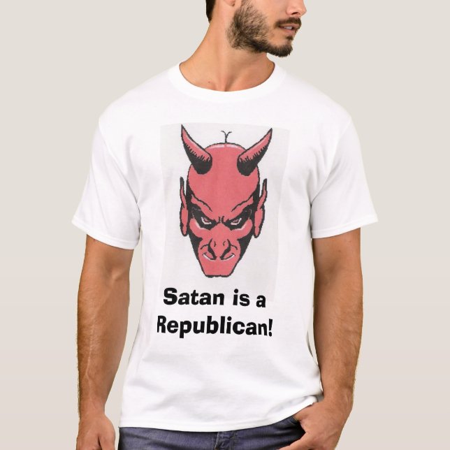 T-shirt Satan est un républicain ! (Devant)