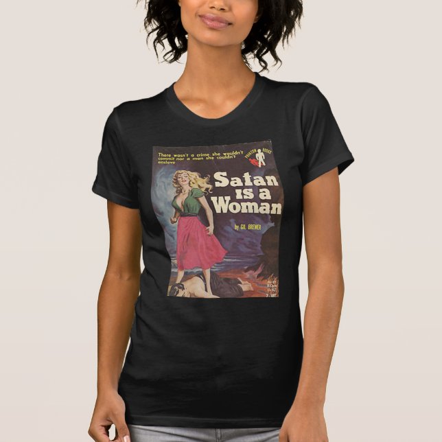 T-shirt satan est une femme ! (Devant)