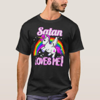 Satan M'Aime Unicorne Religion Non Croyant