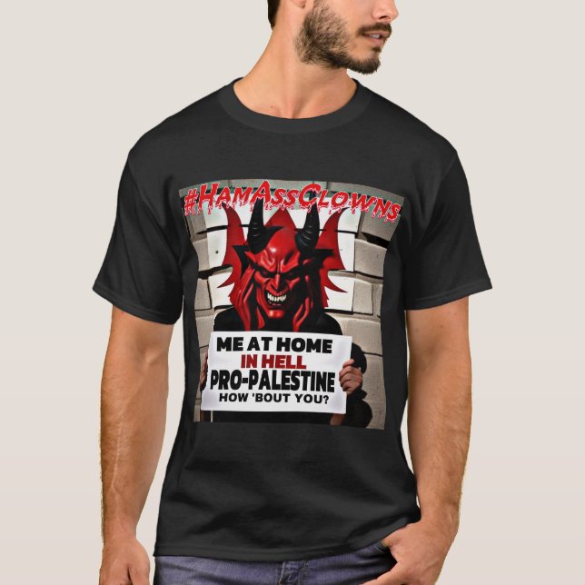 T-shirt Satan pour la Palestine (Devant)