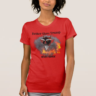 T-shirt Satan vaut mieux que Trump drôle Anti Trump