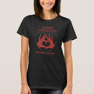 T-shirt Satan vous aime pour qui vous êtes