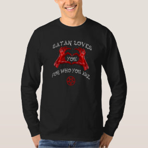 T-shirt Satan Vous Aime Qui Vous Êtes Diable Goth Gothique
